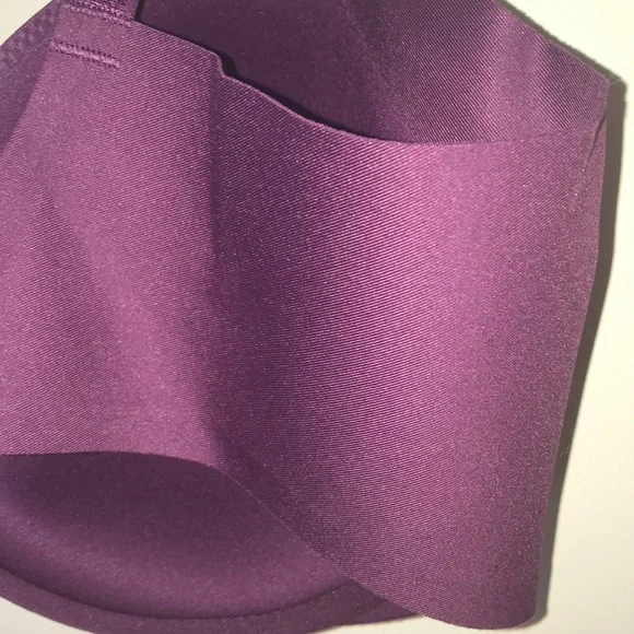 New full figure push up wired 40D bra in plum - Picture 6 of 7